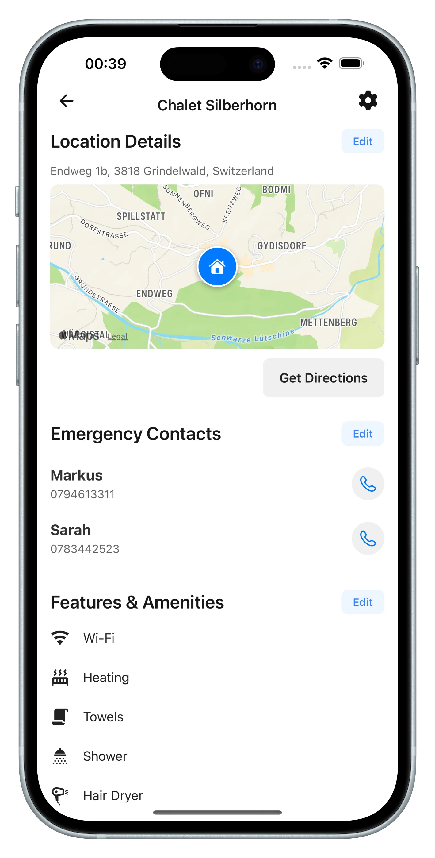 Everything about the house lives in the app.